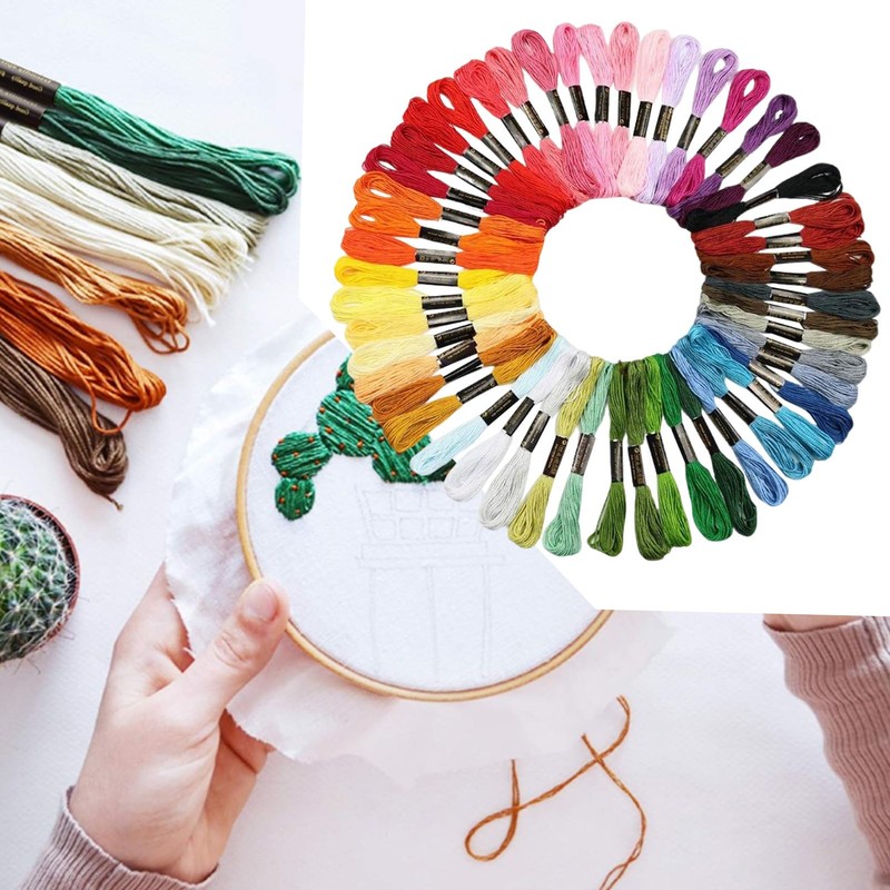 Hand Embroidery Thread,Cotton Embroidery Floss - Supplies Sewing Arts Rainbow