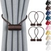 Remunkia Magnetic Curtain Tiebacks 4 Pack, Curtain Tie Backs Holder,