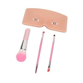 Tablero de Práctica de Maquillaje de Ojos, maniquí de Maquillaje de Silicona por Fricción, Tablero de Cara, Almohadilla Realista 3D, Sombra de Ojos, Delineador de Ojos,