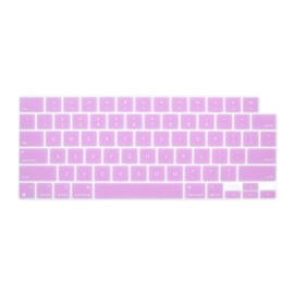 WYGCH Stylish Keyboard Cover Silicone Protective Skin Keyboard Protector for MacBook 2021 2022 2023 M1/M2/M3 Pro/Max Pro 14/16 A2442 A2485 A2779 A2780,M2 Air 13/15 A2681 A2941,Lavender Purple