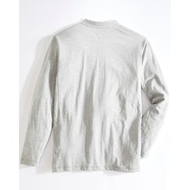 Venado Long Sleeve Shirts for Men – Flex Henley Shirts for Men Outdoor Wear (Light Heather, Large)