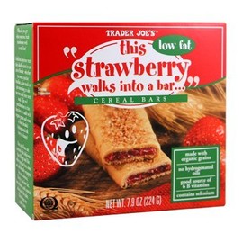 Trader Joe's"This Strawberry Walks Into A Bar" Low Fat Cereal Bars - 6 Bar Box (7.8oz)