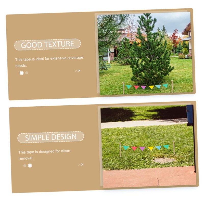 Levemolo 12pcs Metal Survey Stakes for Property Line Marking Durable