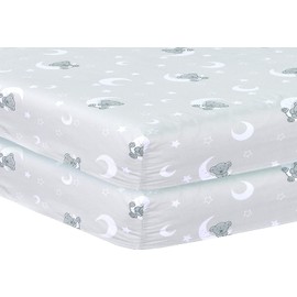 Indus Textiles - cotbed fitted sheet, Pack of 2 cot bedding Fitted cot sheets, Easy Care Soft and Durable, cot bed sheets 140 x 70 fitted - cot bed sheets - Sleeping Teddy