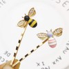 Vpang 10 Pcs Metal Cute Honeybee Hairpins Rhinestone Bee Hair