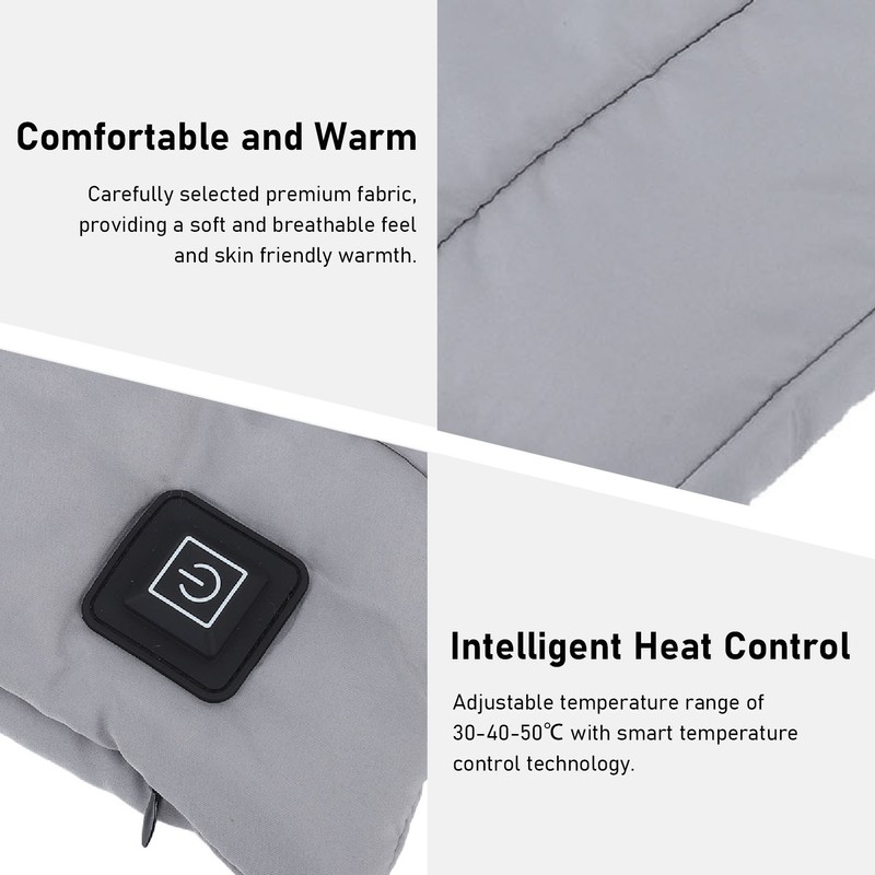 Heated Scarf USB Warming Scarf Adjustable Temperature Soft Comfort Cotton
