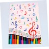 STOBOK Paper File Folder Music Note Pattern L-Shape Document Bag