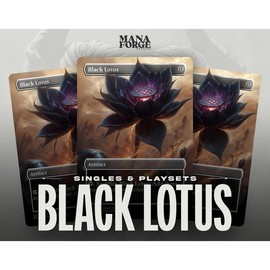 Black Lotus Proxy – Borderless Custom Art MTG Card | Singles or Playset for Commander, Featuring Iconic Design, High-Resolution Printing - Bundle: Playset of Four