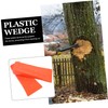 Generic 2Pcs Plastic Tree Felling Wedges Durable Lumbering Tool for