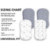 4 Pack Soft Star and Moon Neutral Unisex Fitted Baby