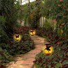 Solar Flame Lantern Lights Flickering Flames Outdoor Solar Lights Hanging