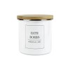 Minimalist Range Bath Bombs Storage Canister - White Metal Enamel