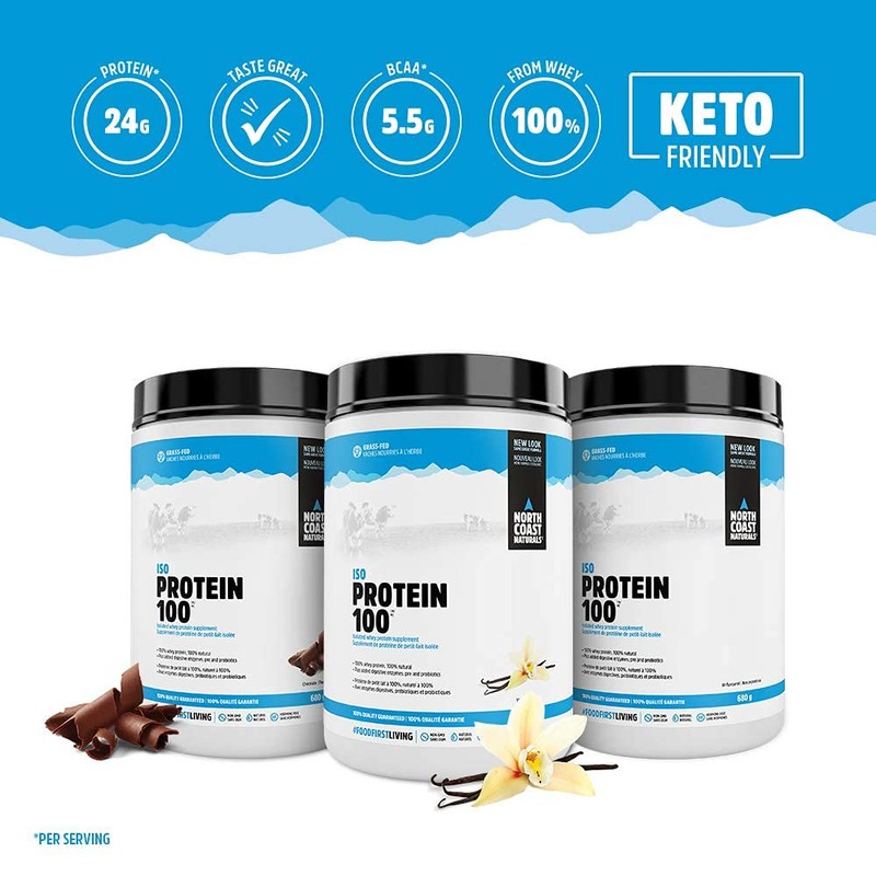 North Coast Naturals- Grass Fed Iso Protein 100- Whey Protein