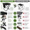 Upgrade Load-bear 267lb Foldable Backpack Stool with Pocket Portable Chair