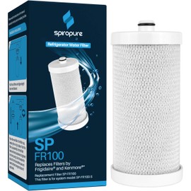 SpiroPure SP-FR100 NSF Certified Refrigerator Water Filter Replacement for WF1CB, WFCB, R-9910, 9910, 9913, NGRG-2000, RG-100, RC-200, RF-200, 46-9910, 46-9913, 240394501 (1 Pack)