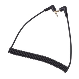 Vaguelly 1pc Male to Male Audio Aux Cable Compact Spring Wire Design Noise-reducing Stereo Sound for Smartphones and Car Audio Connections Black