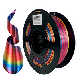 Stronghero3D PLA 3D Printer Filament,Spiral PLA Tri-Color Co Extrusion Filament,Red-Yellow-Blue,PLA Silk Filament,Diameter 1.75mm Accuracy +/-0.05mm Net Weight 1kg(2.2lbs)