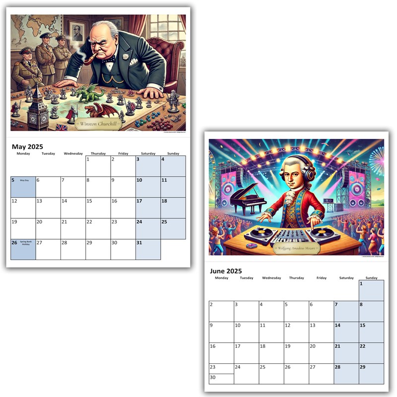 A5 Wall Calendar - Choice Of Designs And Sizes -