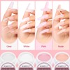 AIMEILI Solid Builder Gel for Gel Nails Set, 4 Colours,