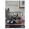 Evergreen Wine Rack, 11 Bottle Capacity, Black