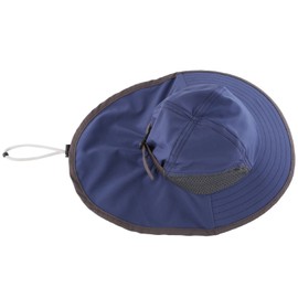 Connectile Kids Summer UPF 50+ Flap Cap Wide Brim Safari Hat Kids Sun Hat Infant UV Protection Hat, blue (navy blue)