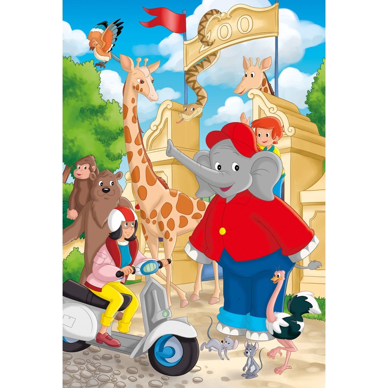 Schmidt Spiele 56400 Benjamin Bluemchen, Zoo, 3 x 24 Pieces,