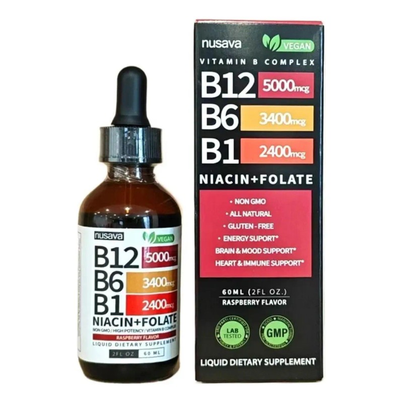 Nusava Vitamina B12,b6 Y B1 Gotas Líquidas,60ml