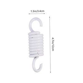 Mipcase 1 Set Hammock Spring Hook Set Durable Parts for Hanging Chairs Swings Fitness Equipment Low Noise Vibration Reduction for Outdoor Use Enhance Comfort Safety