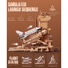 ROBOTIME 3D Space Shuttle Wooden Puzzle for Adults, Dynamic Rocket