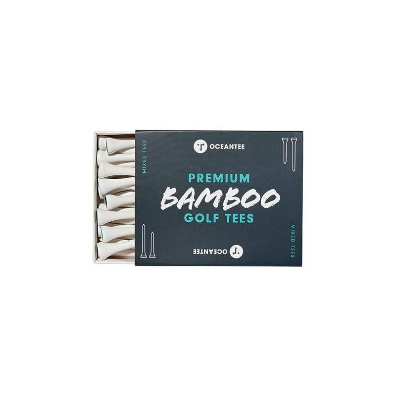 Ocean Tee OCEANTEE PREMIUM BAMBOO Golf Tees Boxed 70mm &