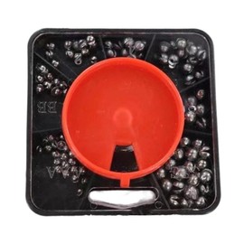 Split Shot Weights Kit - Split Weights Metal Sinkers with Tackle Box | Lightweight Reusable Fishing Assortment for Freshwater, Deep Water Fishing