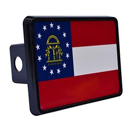 Rogue River Tactical Georgia State Flag Trailer Hitch Cover Plug GA