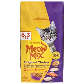 Meow Mix Original Choice Dry Cat Food, 6.3 Pound Bag