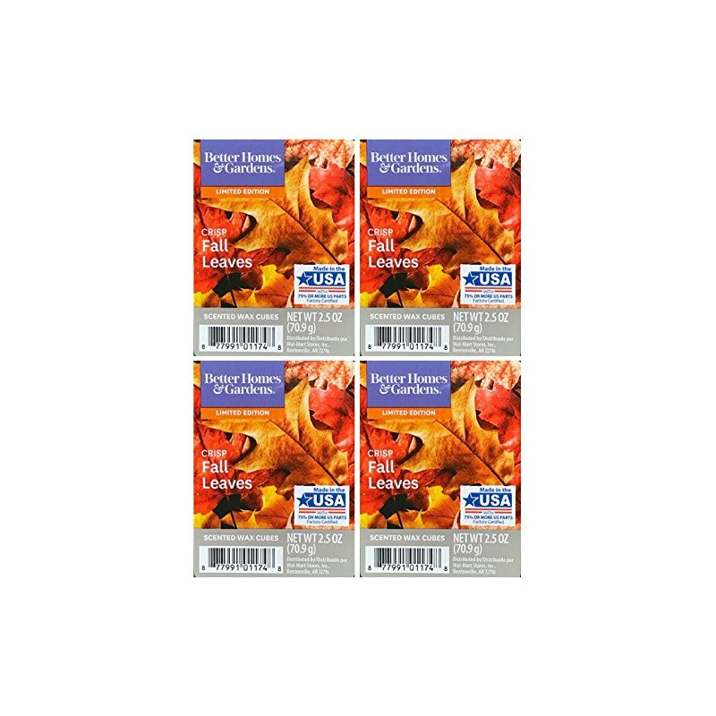 Better Homes and Gardens Crisp Fall Leaves Wax Cubes -