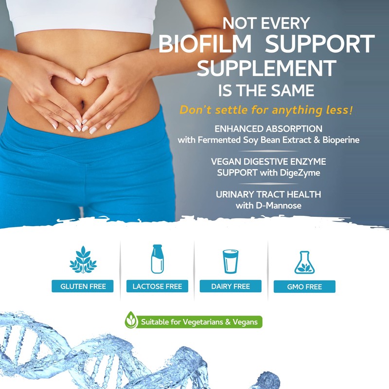 Biofilm Defence 60 Capsules - D-Mannose and a Comprehensive Blend