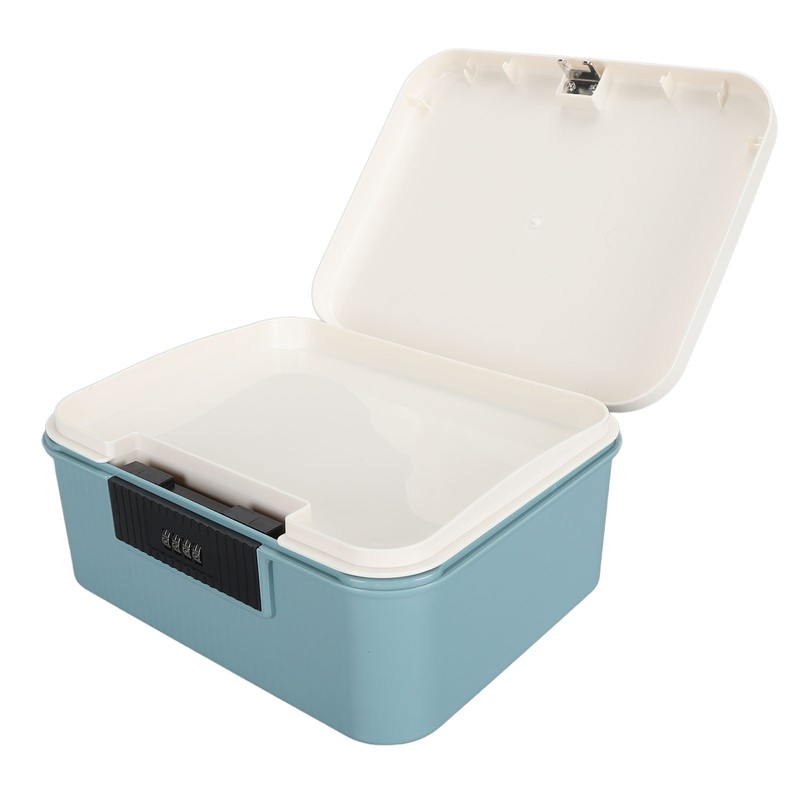 9L Capacity Lockable Storage Trunk for Files Document Organizer Double