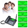 Lychee SIM Card GSM Desk Phone - Hands-Free, SMS, Large