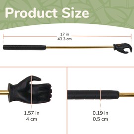 BambooMN Back Scratcher Scratch Golfer Glove & Travel Size - 2 Total Units