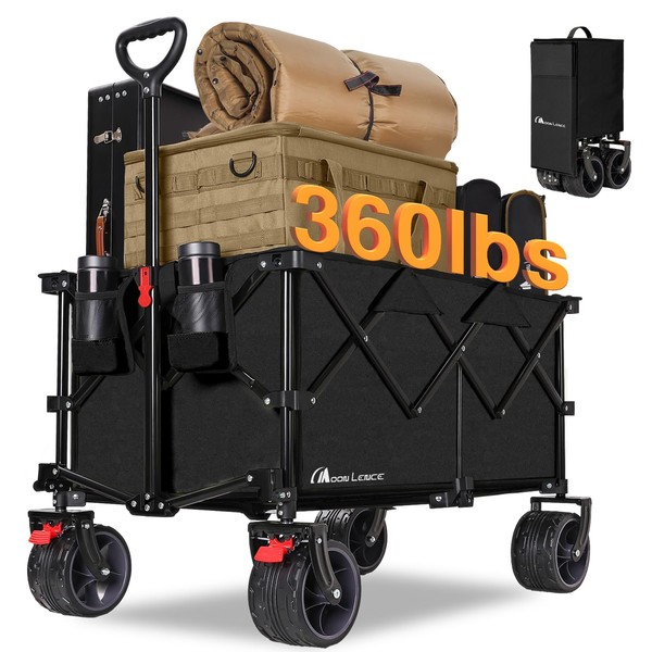 MOON LENCE MOON LENCE Large Collapsible Foldable Wagon Cart, 220L