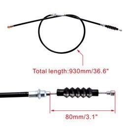 WOOSTAR 36.6" Clutch Cable with Adjuster Replacement for 4 Stroke 50cc 70cc 90cc 110cc 125cc Dirt Pit Bike