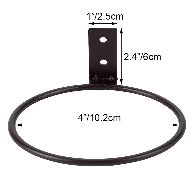 Sivya 4 Pack 4in Flower Pot Holder Ring Wall Mounted