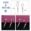 Yumilok Studs Earrings for Women Men Stainless Steel hook Piercing