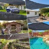 3 x 4 m sun protection net, garden shade net,