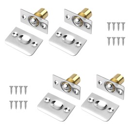 4 Pcs Ball Catch for Top of Door (with Spring) Replacement for Interior French Doors Such As Cabinet/Closet/Kitchen | Lock Latch Hardware