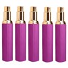 5pcs Travel Spray Bottles Eletrolytic Aluminium 12ml Refillable Perfume Bottles