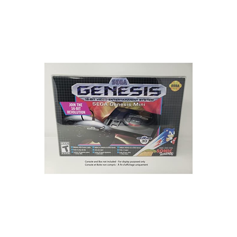 RNR 1PCS BOX PROTECTOR FOR SEGA GENESIS MINI CLASSIC CLEAR