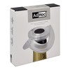 AdHoc FV33 dichter Sekt- und Champagnerverschluss GUSTO, Kunststoff/Silikon, klar