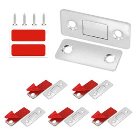 Redunest Cabinet Magnetic Catch, 6 Pack Ultra Thin Magnetic Cabinet Door Catch, Adhesive Cabinet Magnets for Kitchen Drawer Cabinet Door Closet, Concealed Strong Magnetic Cabinet Latch