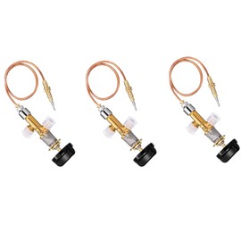 3X Low Pressure Gas Fireplace Failure Control Valve Kit Gas Heater Thermocouple Replacement 5/8-18UNF