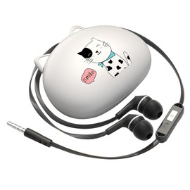 SHINEOFI Wired Earphone with Adorable Design Compatibility for and Phones Ergonomic Fit for Music Calls Videos Comfortable Use to Voltage